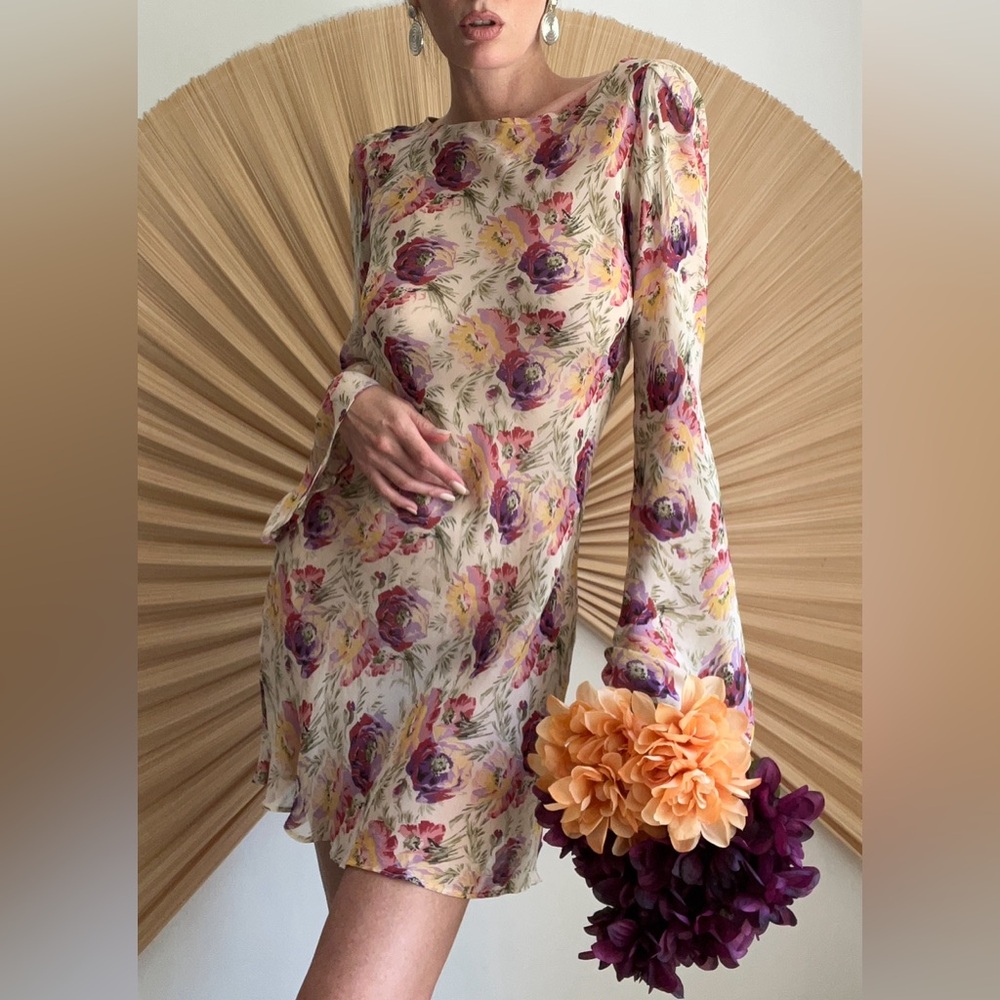 STONE COLD FOX SILK BAISER DRESS FOR LOVE LEMONS BRIDAL BABY SHOWER MAJORELLE